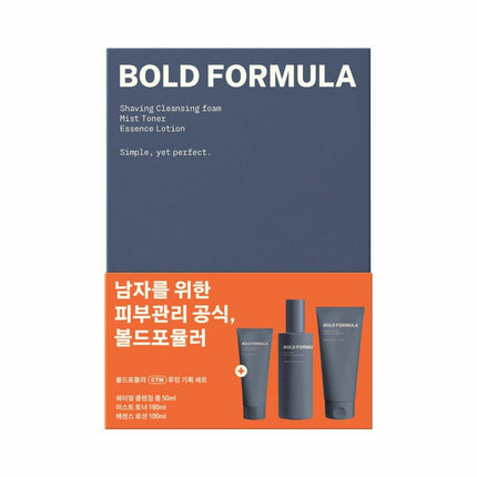 BOLD FORMULA Mist Toner / Essence Lotion Set (+Shving Cleansing Foam 50mL)