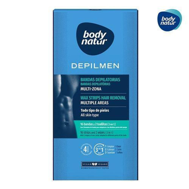 Body Natur Depilmen Wax Strips Hair Removal for Multiple Areas (All Skin Type)