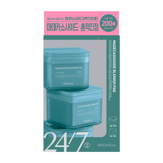 MEDIHEAL Madecassoside Blemish Pad 100 Pads Double Pack (100ea+100refill)