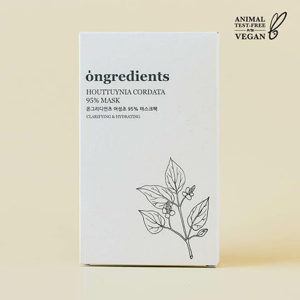 ongredients Houttuynia Cordata 95% Mask Sheet 1ea