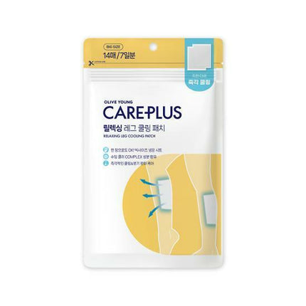 Olive Young Care Plus Relaxing Leg Cooling Patch 14P