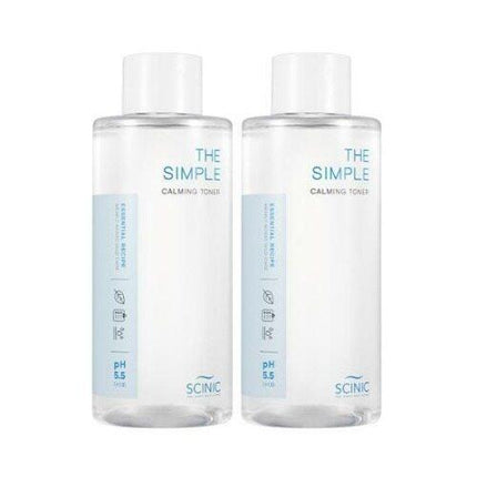 Scinic The Simple Calming Toner 300ml 2-for-1 Set