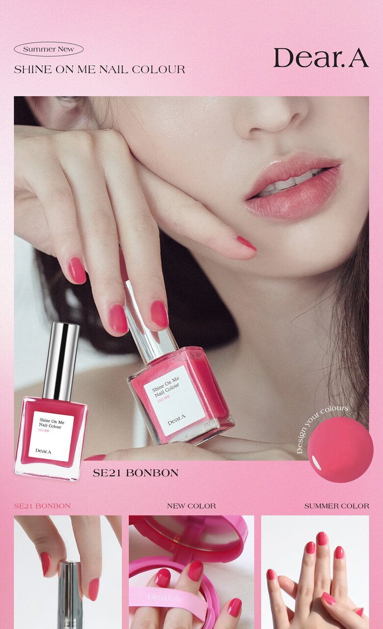 NEW] Dear.A Shine On Me Nail Color SE21 Bonbon – Keautiful