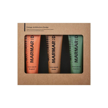 MARMAR;D Hand Cream Triple Set (Bergamot, Hinoki, Green Rose)