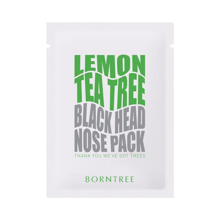 BORNTREE Lemon Tea Tree Blackhead Nose Pack 10ea