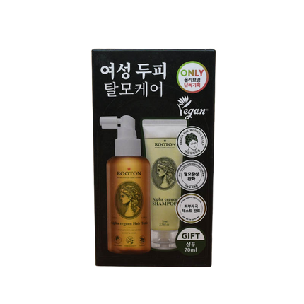 rooton Alpha Erguen Hair Tonic 150mL + Shampoo 70mL Special Set