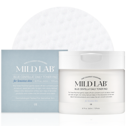 Mild Lab Blue Centella Daily Toner Pad 70p