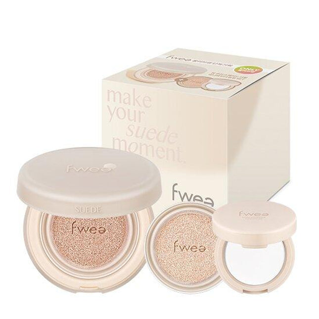 fwee Cushion Suede Special Set (Main Product + Refill + Mini Powder)