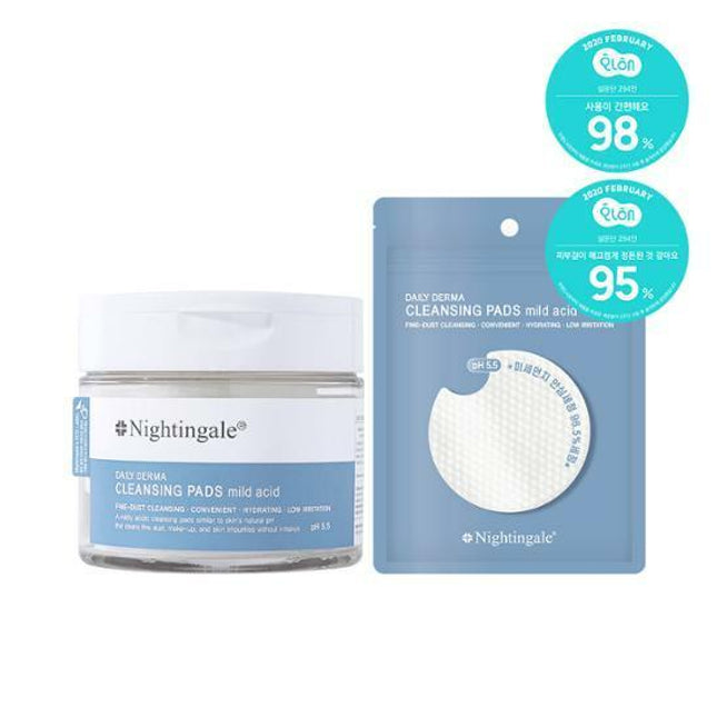 Nightinggale Daily Derma Cleansing Pads Mild Acid Special Set (70 Sheets + 10 Sheets)