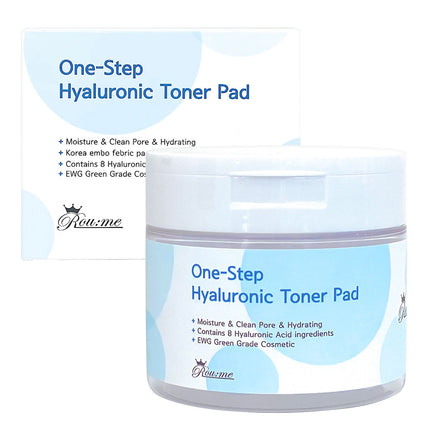 Roomi One-Step Hyaluronic Acid Whitening Wrinkle Improvement Toner Pad 190ml 60 sheets