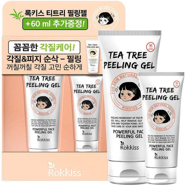 Rokkis Tea Tree Peeling Gel Special Set (120mL + 60mL)