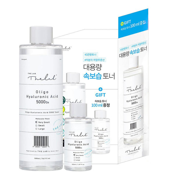 THE LAB by blanc doux Oligo Hyaluronic Acid 5000 Toner 500mL + 100mL