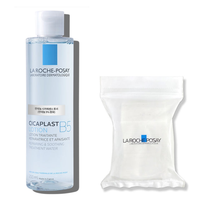 La Roche Posay Cicaplast Toner 200ml + 30 vegan cotton pads