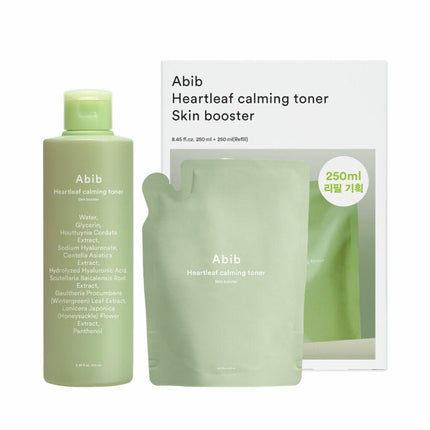 Abib Heartleaf Calming Toner Skin Booster 250mL Special Set (+250mL)