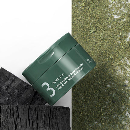 numbuzin No. 3 Pore & Makeup Cleansing Balm with Green Tea and Charcoal 85g