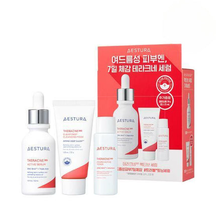 AESTURA THERACNE 365 Active Serum 30mL Special Set (+Cleansing Foam 30g + Toner 25mL)