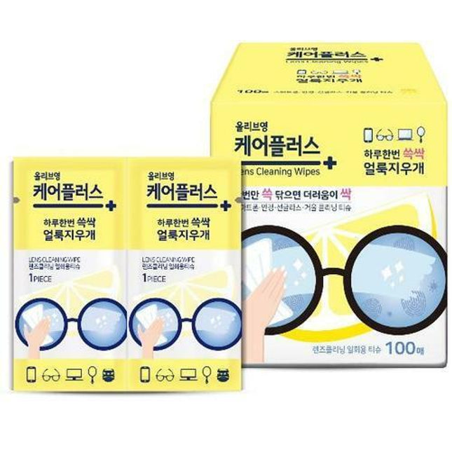 OLIVE YOUNG Careplus Lens Cleaning Wipes (100 pcs.)