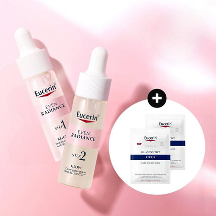 Eucerin Even Radiance Duo Ampoule 30mL Special Set (+Ultra Sensitive Mask Sheet 2P)