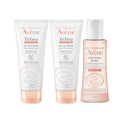 Avene TriXena Double Plan (100 ml + 100 ml + 100 ml with Gentle Toning Lotion)