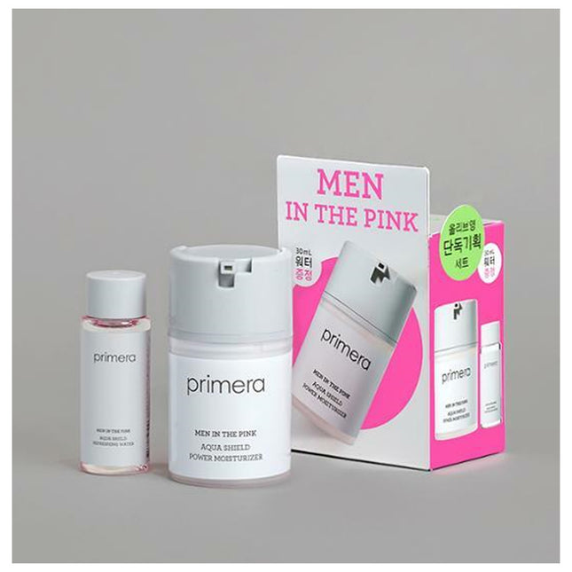 Primera Man in the Pink Aqua Shield Power Moisturizer 50ml Plan (+Water 30ml)
