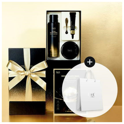 Dr.G Royal Black Snail Special Set (First Essence 165ml+Cream 50ml+Eye Cream 10ml+Mask Pack 1ea) - Keautiful