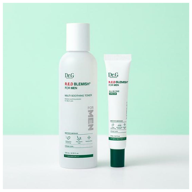 Dr.G Red Blemish For Men Multi Soothing Toner 200 ml Moisturizing Special Set (+All-in-One Cream 30 ml) - Keautiful