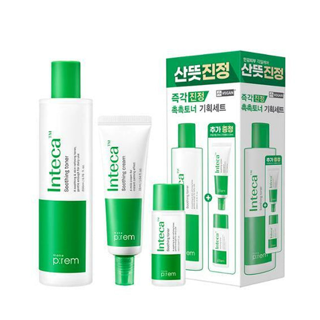 makeprem Inteca Soothing Toner 200 ml (+Cream 31ml + Toner 20ml)