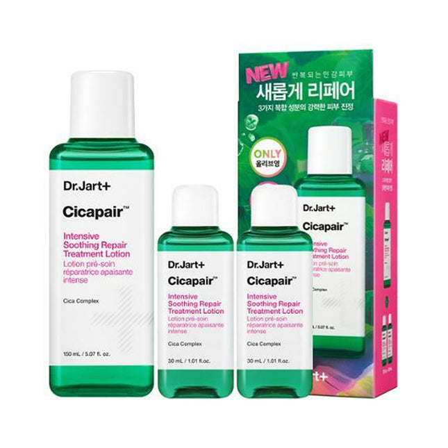 Dr. Jart Cicapair Intensive Soothing Repair Treatment Lotion Planning (150ml+30ml*2ea) - Keautiful