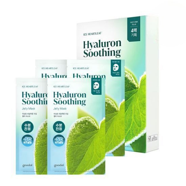 goodal Heartleaf Hyaluron Soothing Jelly Mask Sheet 4ea