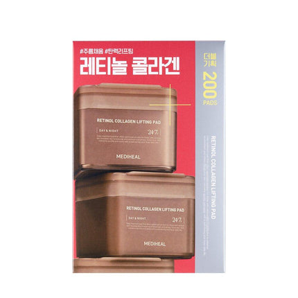 MEDIHEAL Retinol Collagen Lifting Pad 100P (+100P) Double Set