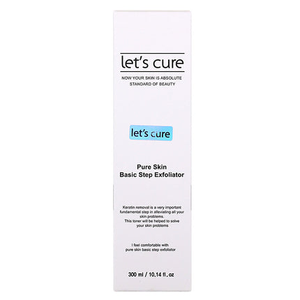 Let's Cure Pure Skin Basic Step Exfoliator Keratin Toner 300ml
