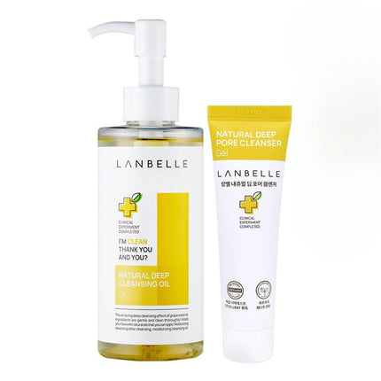 Lanbelle Natural Deep Cleansing Oil Special Set (Cleansing Oil 200ml + Cleanser 30ml)