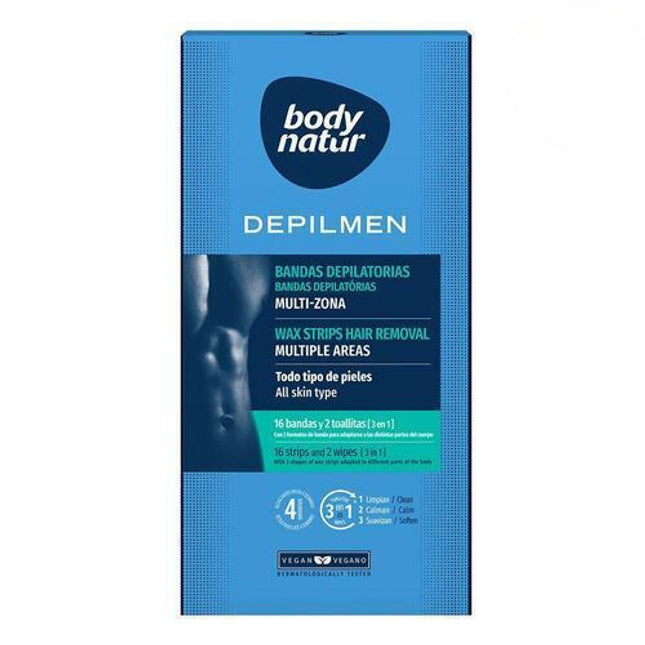 Body Natur Depilmen Wax Strips Hair Removal for Multiple Areas (All Skin Type)