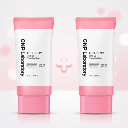 CNP AFTER-RAY Tone Up Protection Sun SPF42 50mL 1+1 Special Set