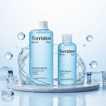 Torriden Dive In Low Molecular Hyaluronic Acid Toner 300mL Special Set (+100mL)