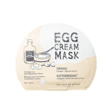 too cool for school Egg Cream Mask Sheet