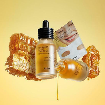 COSRX Full Fit Propolis Light Ampoule 40mL Double Set (Special Gift: Sheet Mask 1P)