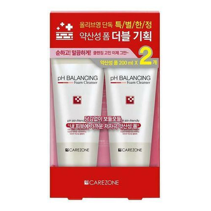 CARE ZONE pH Balancing Foam Cleanser 200ml + 200ml