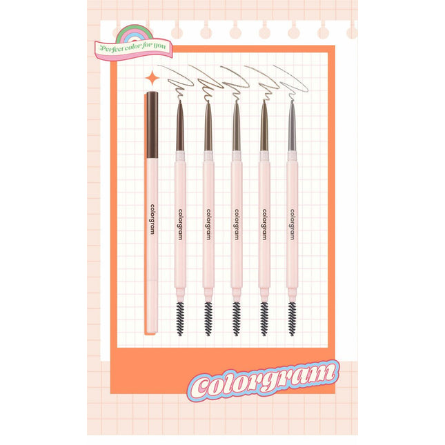 colorgram Micro Slim Brow Pencil 5 Colors To Choose