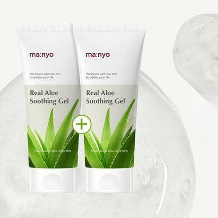 ma:nyo Real Aloe Soothing Gel 200ml 2-for-1 Set