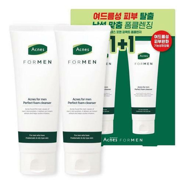 Acnes For Men Perfect Foam Cleanser 1+1 Special Set