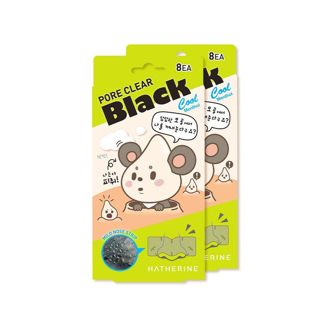HATHERINE Pore Clear Black Nose Pack Strip 16P