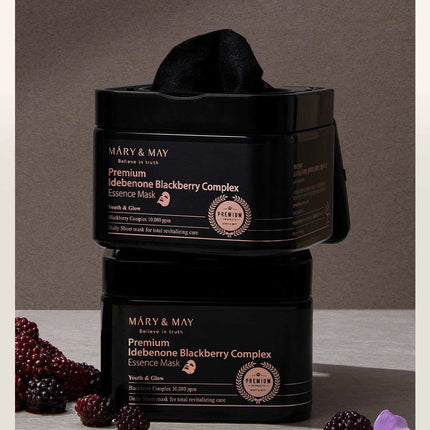 Mary&May Premium Idebenone Blackberry Complex Essence Mask 20P / 250g