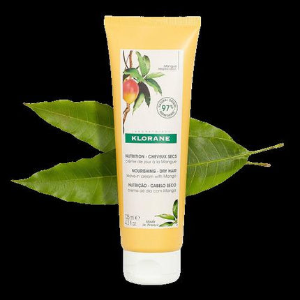 KLORANE Nourshing Dry Hair Leave-in Cream with Mango Butter 125mL