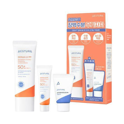 AESTURA Derma UV365 Barrier Hydro Mineral Sunscreen 40mL + 10mL Special Set (+Cream 10mL)