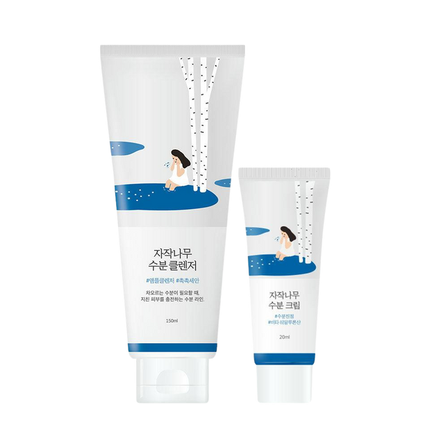 ROUND LAB Birch Juice Moisturizing Cleanser 150ml Special Set (+Cream 20ml)