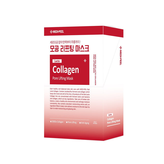 MEDI-PEEL Red Lacto Collagen Pore Lifting Mask Sheet 10ea