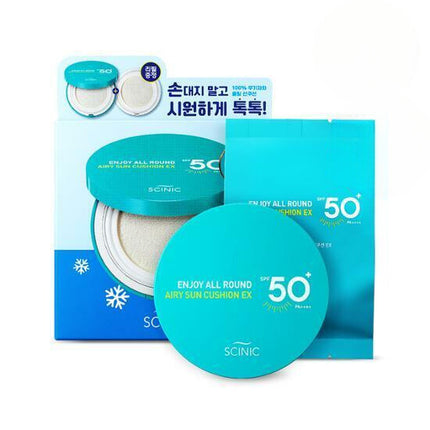 Scinic Enjoy All Round Airy Sun Cushion 25g Special Set