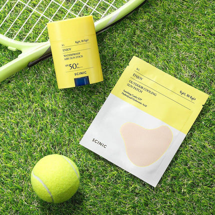 Scinic Enjoy Waterproof Airy Sun Stick Tennis Club Kit (+Sun Patch)