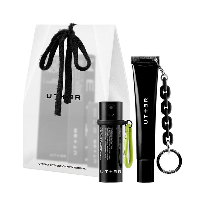 UTTER Hinoki Hand Sanitizer & Serum Gift Set